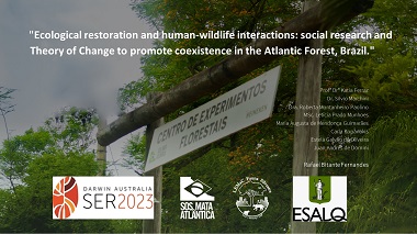 Ecological restoration and human-wildlife interactions: social research and Theory of Change to promote coexistence in the Atlantic Forest, Brazil.
