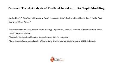 Research Trend Analysis of Peatland based on LDA Topic Modeling