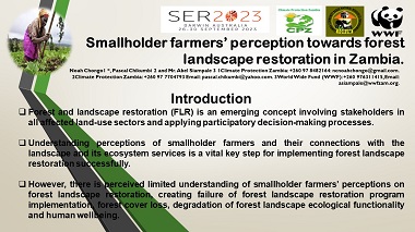 Smallholder farmers’ perception towards forest landscape restoration in Zambia.