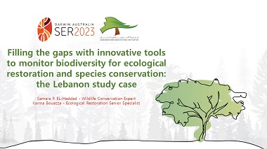 Filling the gaps with innovative tools to monitor biodiversity for ecological restoration and species conservation: the Lebanon study case