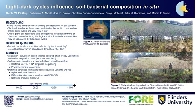 Examining the effects of land cover type and light-dark cycles on soil bacterial community composition and soil short-chain fatty acid concentration