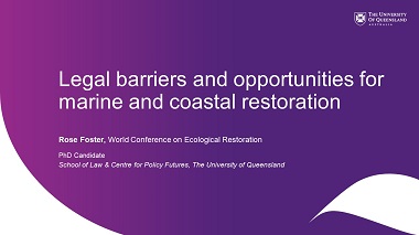 Legal Barriers and Opportunities for Marine and Coastal Restoration