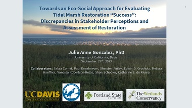 Towards an Eco-Social Approach for Evaluating Tidal Marsh Restoration “Success”: Discrepancies in Stakeholder Perceptions and Assessment of Restoration