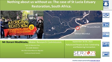 Nothing about us without us: The case of St Lucia Estuary Restoration, South Africa.