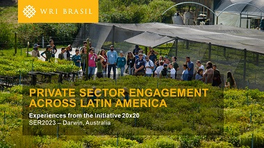 Private sector engagement across Latin America - experiences from the Initiative 20x20