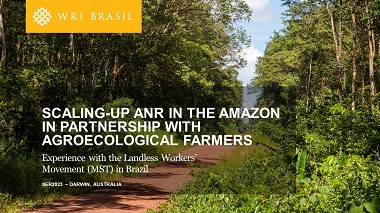Scaling-up Assisted Natural Regeneration in the Brazilian Amazon in a partnership with smallholder farmers: experience with the Landless Workers' Movement (MST) in Brazil
